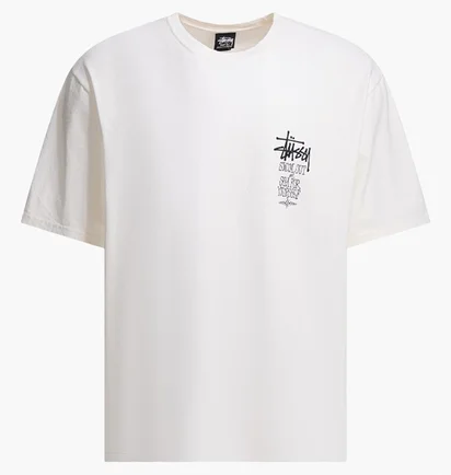 Футболка мужская Stussy Pigment Dyed Swim Out White 1905167-1002