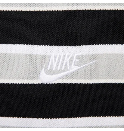 Поло чоловіче Nike Club Striped Polo Shirt Black/White FN3896-010