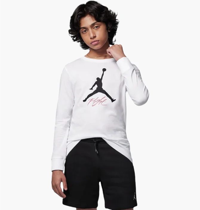 Лонгслів дитячий Air Jordan Baseline Flight White 85C892-001