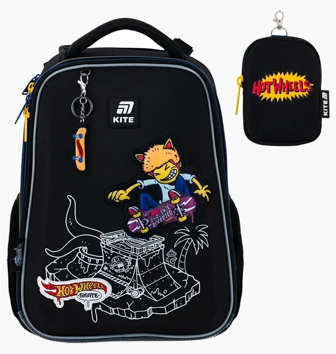 Рюкзак детский Kite Hot Wheels Black HW25-531M