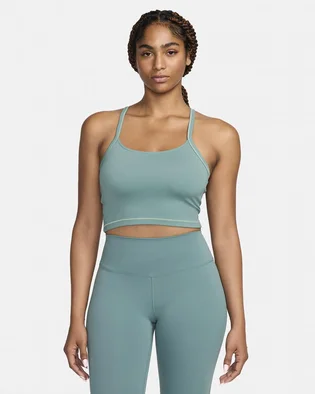 Топ жіночий Nike One Fitted Dri-Fit Cropped Tank Top Green FN3074-361