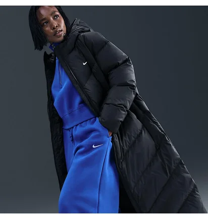 Парка женская Nike Nsw Sf Dwnfl Nk Wpfr Prka V2 Black IF2593-010