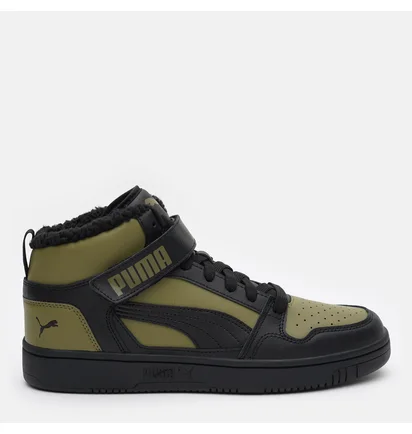 Черевики чоловічі Puma Rebound Mid Strap Wtr Black/Green 38637602