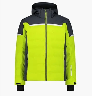 Куртка чоловіча CMP Zip Hood Stretch Polyes Green/Black 34W4697-E112