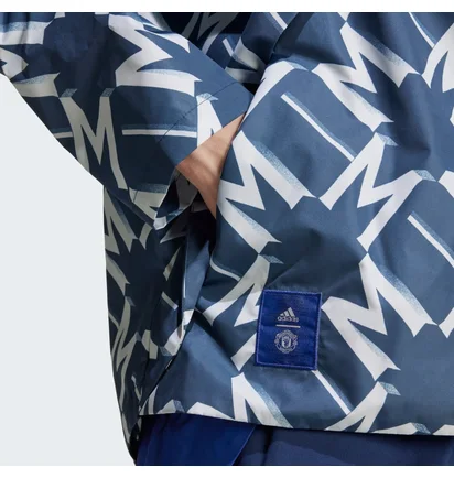 Анорак чоловічий Adidas Manchester United Seasonal Half-Zip Blue IT4194