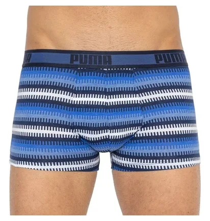 Трусы мужские Puma Worldhood Stripe Trunk Blue/Grey (2 шт) 501004001-010