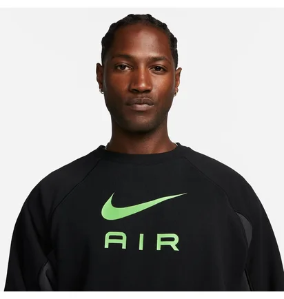 Свитшот мужской Nike M Nsw Air Ft Crew Black DQ4205-011