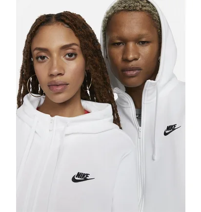 Худи мужское Nike Nsw Club Hoodie Fz White BV2645-100