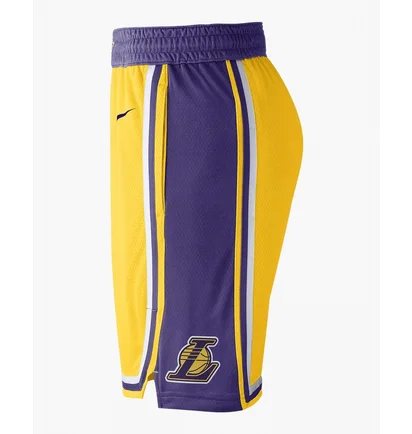 Шорты мужские Nike La Lakers Short Yellow/Violet AJ5617-728