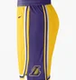 Шорты мужские Nike La Lakers Short Yellow/Violet AJ5617-728