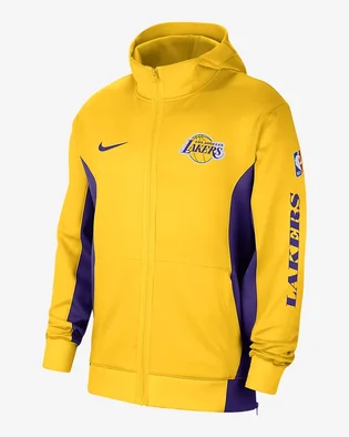 Толстовка мужская Nike Los Angeles Lakers Showtime Dri-Fit Nba Yellow DX9420-728
