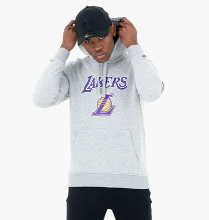 Худи мужское NEW ERA Nba Lakers Hgrtrp Grey 60416758
