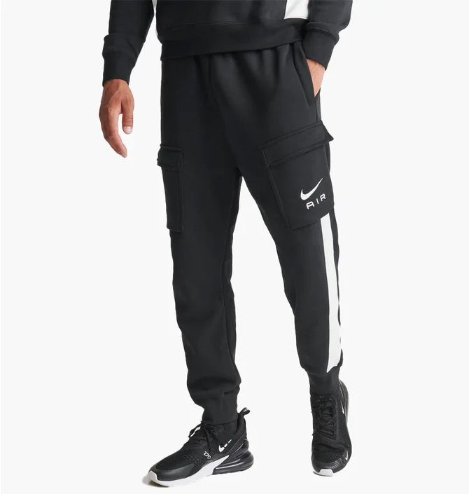 Штани чоловічі Nike Air Retro Fleece Cargo Pants Black FN7693-010