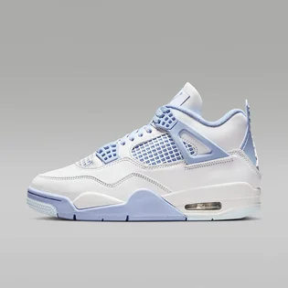 Кроссовки женские Air Jordan 4 Retro Forget Me Not White/Light Blue HV0823-100