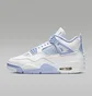 Кроссовки женские Air Jordan 4 Retro Forget Me Not White/Light Blue HV0823-100