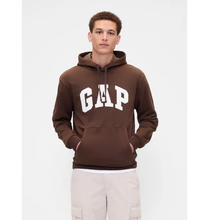 Худи мужское Gap Relaxed Logo Brown 681925141