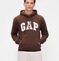 Худи мужское Gap Relaxed Logo Brown 681925141