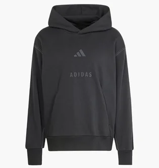 Худи мужское Adidas All Szn Fleece Graphic Sportswear Black JJ3665