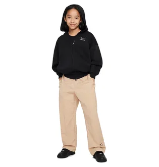 Толстовка детская Nike Big Kids (Girls) Oversized Full-Zip Black FD2960-010