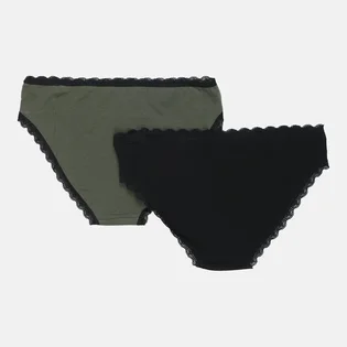 Трусики жіночі Manoukian Slips Black/Green (2 шт) 13890784-3