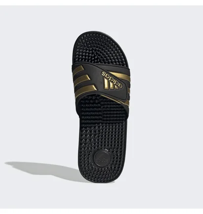 Тапочки унисекс Adidas Adissage Slides Black/Yellow Eg6517