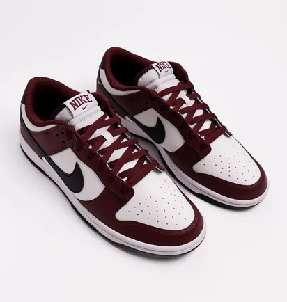Кроссовки мужские Nike Dunk Low White/Bordo FZ4616-600