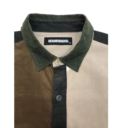 Сорочка чоловіча Neighborhood Cord Brown/Camo 212TSNH-SHM04