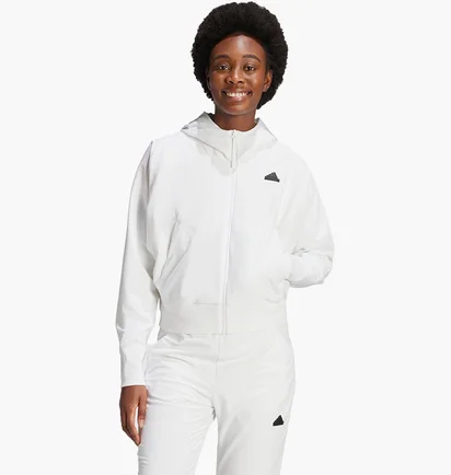 Куртка женская Adidas Z.N.E. Woven Full-Zip Hoodie White IN9483