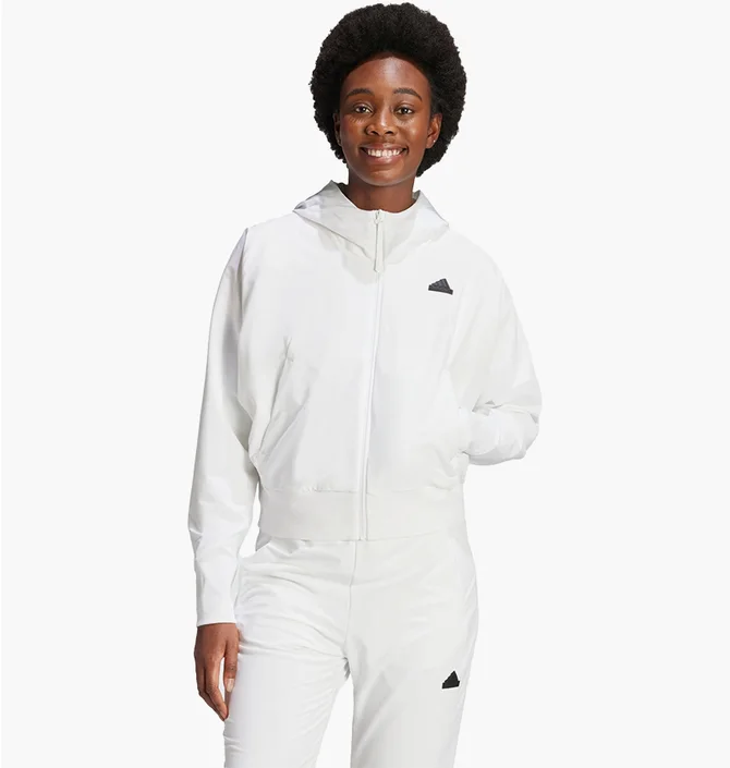 Куртка женская Adidas Z.N.E. Woven Full-Zip Hoodie White IN9483