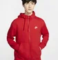 Толстовка чоловіча Nike Mens Full-Zip Hoodie Red Bv2645-657
