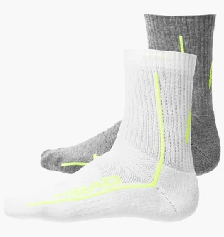 Носки мужские HEAD All Sports Performance Shortcrew Grey/White (2 пары) 701229021-004