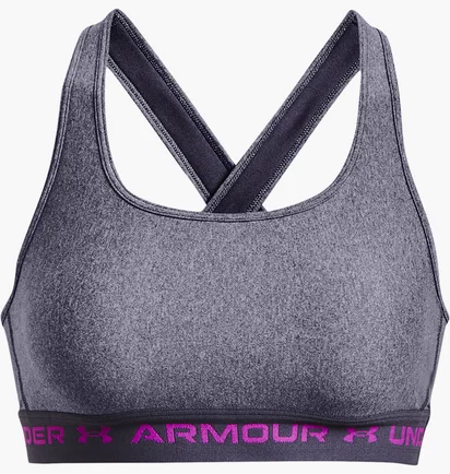 Топ женский Under Armour Crossback Mid Hth-Sport-Bh Grey 1361036-558