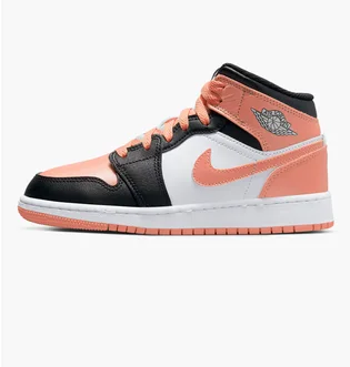 Кроссовки детские Air Jordan 1 Mid White/Peach Dm9077-108
