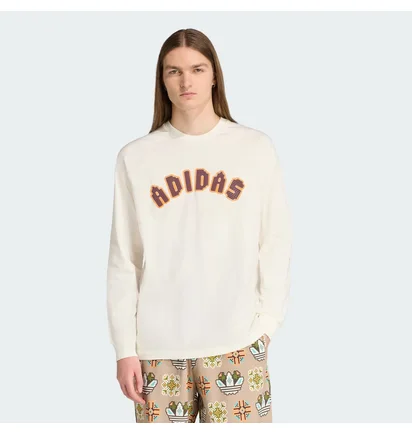 Лонгслів чоловічий Adidas Tiles Loose White JY2999