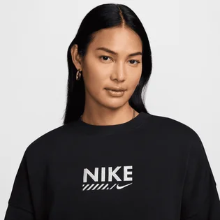 Світшот жіночий Nike Nsw Flc Os Crew Gls Black HM4318-010