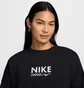Світшот жіночий Nike Nsw Flc Os Crew Gls Black HM4318-010