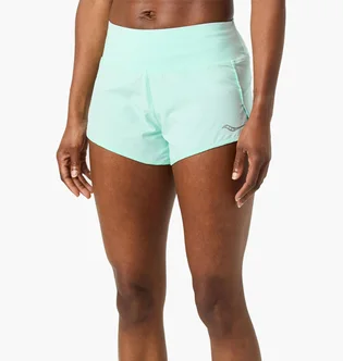 Шорти жіночі Saucony Outpace 2.5 Split Turquoise SAW800421-AQ