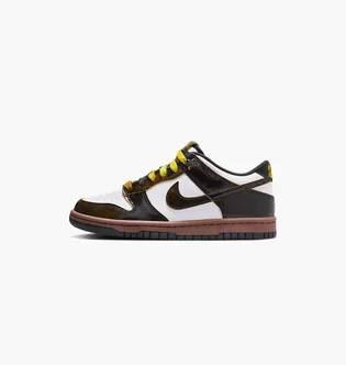 Кроссовки детские Nike Dunk Low White/Brown HQ9294-100
