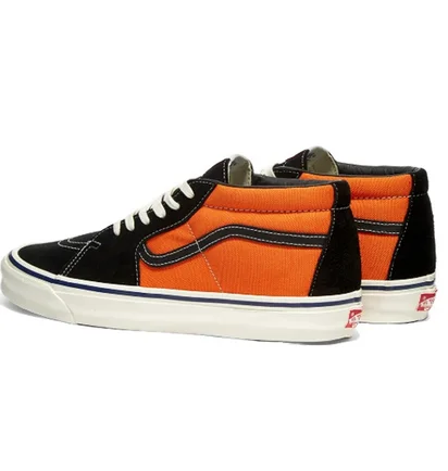 Кеды мужские Vans Vault Og Sk8-Mid Lx Black/Orange Vn0A4Bvcxdv