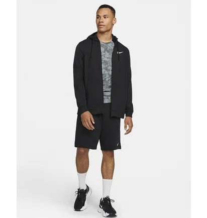 Толстовка чоловіча Nike Dry Men's Dri-FIT Hooded Fitness Full-Zip Black CZ6376-010