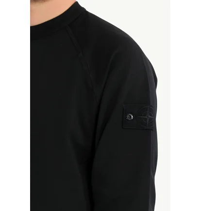 Світшот чоловічий Stone Island Patch Crewneck Black L1S156100064S00F3-V0029