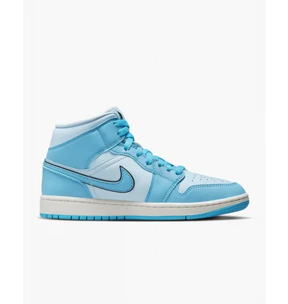 Кросівки жіночі Air Jordan Retro 1 Mid Se Casual Shoes Light Blue Dv1302-400