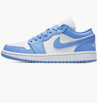 Кроссовки женские Air Jordan 1 Low Wmns White/Light Blue AO9944-441