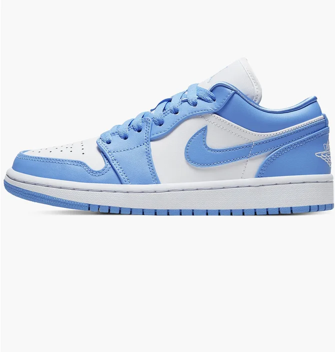Кроссовки женские Air Jordan 1 Low Wmns White/Light Blue AO9944-441