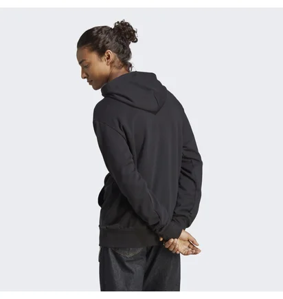 Худи мужское Adidas Essentials French Terry Big Logo Hoodie Black Ic9363