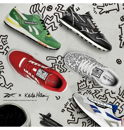 Кросівки жіночі Reebok Keith Haring Classic Leather Legacy Az White GZ1457