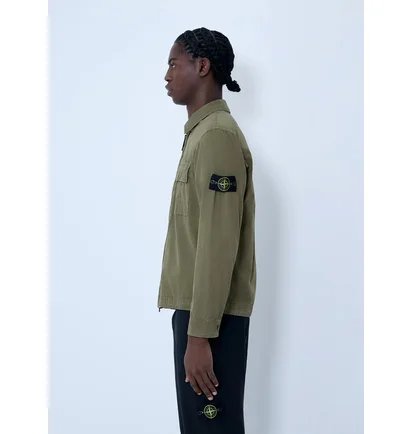 Сорочка чоловіча Stone Island 1200008 Old Effect Overshirt Olive L1S151200008-S00WN-V015G