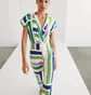 Комбінезон жіночий Mango Cris Striped Satin Multi 37042884