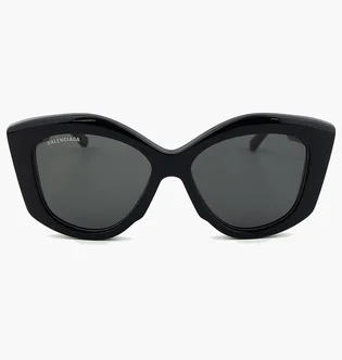 Сонцезахисні окуляри жіночі BALENCIAGA Grey/Black BB0126S-001-56