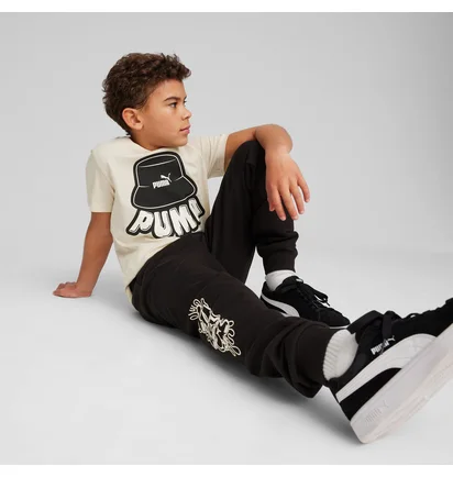 Футболка дитяча Puma Ess+ Mid 90S Youth Graphic Tee Beige 679720-87